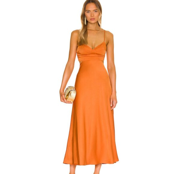 A.L.C. Blakely Dress Orange NWT - Picture 2 of 4